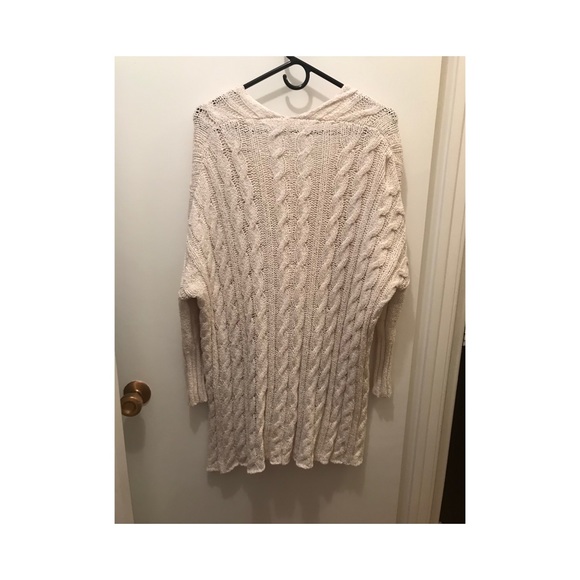 Free People oversized cable knit tunic sweater - Picture 2 of 2